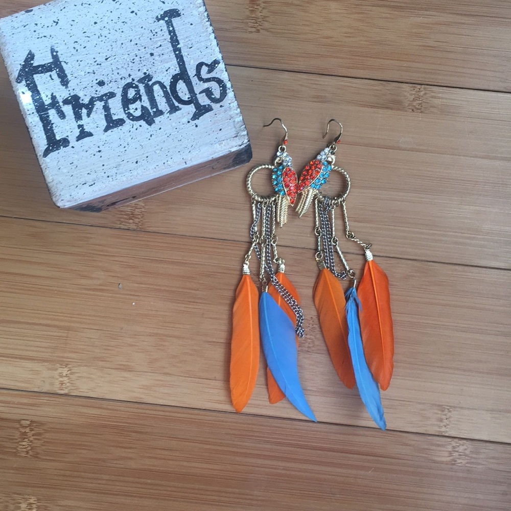 Parrot earrings